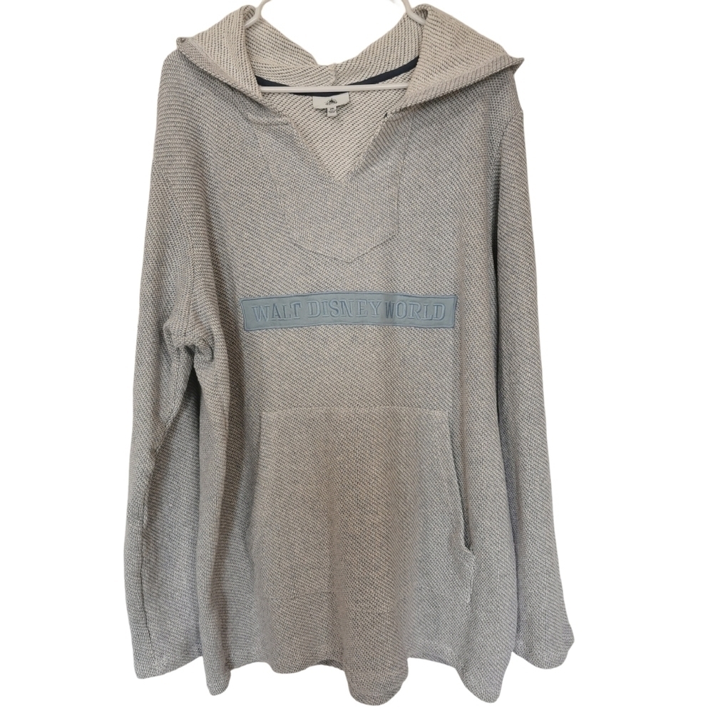 Walt Disney World Baja Style V-Neck Hoodie in Light Blue - Sz 2XL Open To Offers